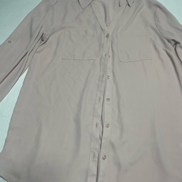 Maurice’s Women’s Blush Pink Button Down Long Sleeve Top with Pockets xs - Picture 6 of 11